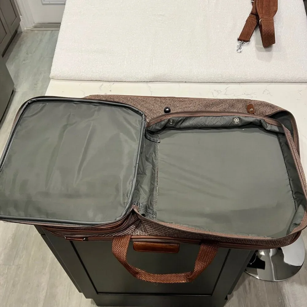 SAMSONITE Silhouette Vintage Large Carry-on Travel Bag , Brown tweed